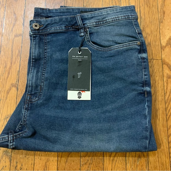 The perfect Jean nyc Mens Jeans Slim Thick Fit | 44 X 32 | Admiral Blue NEW!! - Picture 6 of 15